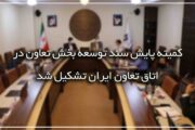 کمیته پایش سند توسعه بخش تعاون در اتاق تعاون ایران تشکیل شد