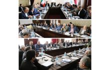 برگزاری نشست هم اندیشی روسا و برخی از مدیران عامل اتحادیه ها با رئیس اتاق تعاون ایران در مشهد