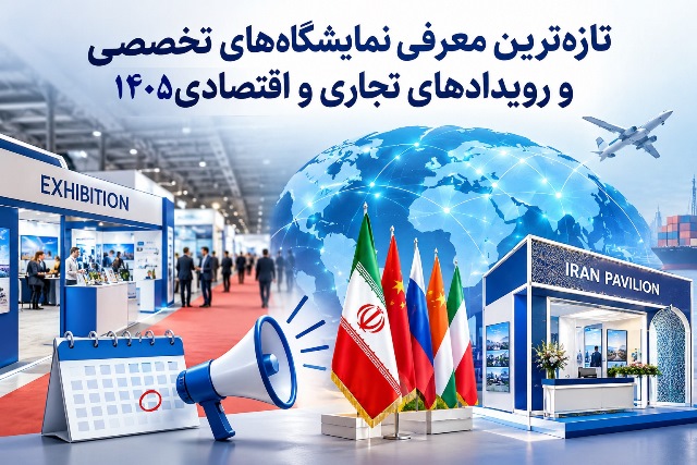تازه‌ترین معرفی نمایشگاه‌های تخصصی و رویدادهای تجاری و اقتصادی 1405