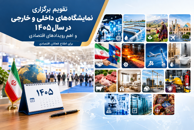 تازه‌ترین معرفی نمایشگاه‌های تخصصی و رویدادهای تجاری و اقتصادی ۱۴۰۵
